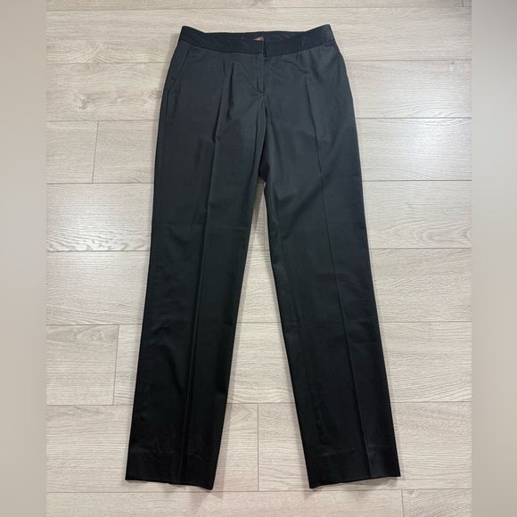Bally Vintage Low Rise Cotton Black Dress Pants Trousers - Picture 1 of 11